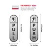 Sticky Expressions | Push Pull Stickers Pack of 6 (3