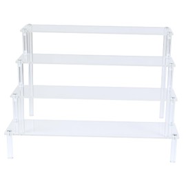 MUTTE Acrylic Display Shelf Stand, Display Shelf Organiser for Muffin Shelf, Buffet Stand, Collector's Items, Decoration, DIY Figures Collection, Acrylic Display Case (30 cm Fourth Floor x 1)