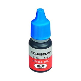 ACCU-STAMP Ink Refill for Pre-Ink Stamps, Blue, 35oz (090682)