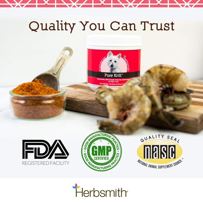 Herbsmith Pure Krill - Wild-Caught Antarctic Krill - Just 1