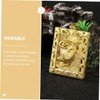 DOITOOL 2pcs Antique Brass Zodiac Tiger Pendant Lightweight Hanging Decor