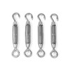 304 Stainless Steel Turnbuckle [M5 Set of 4] Eye Hook,