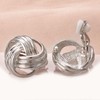 JOLCHIF Love Knot Clip On Earrings for Women Non Piercing