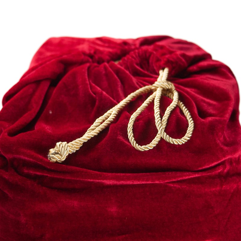 Sunnywood Men's Santa Drawstring Gift Bag, Red, One Size