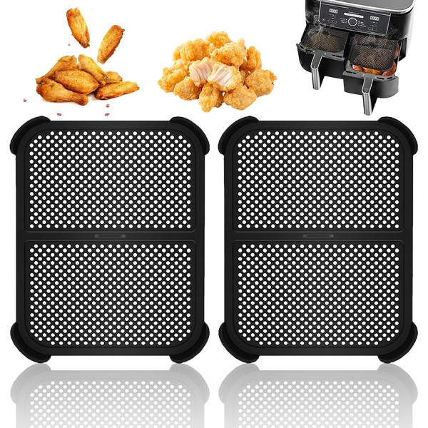 Heißluftfritteuse Zubehör, 2 Stück Spritzschutz für Foodi Max Dual Zone