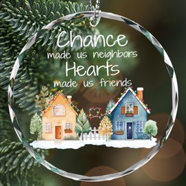 Neighbor Gift for Friends,2024 Neighbors Christmas Ornament,Friend Gift for Women Friendship,Christmas Tree Decoration Ornament