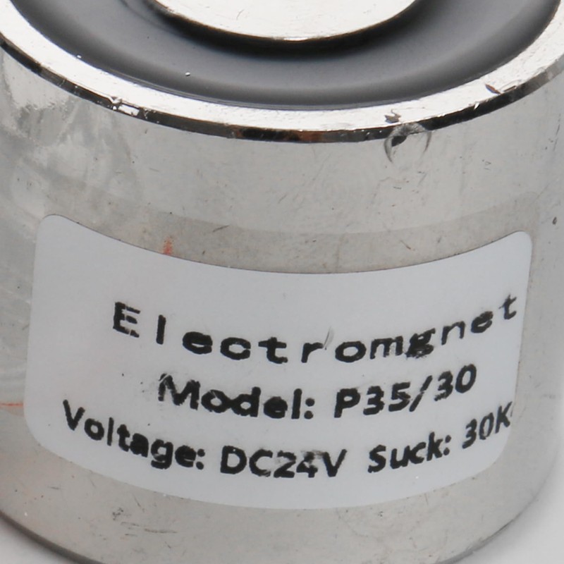 Electromagnet, 24 ± 2 V operating voltage, the maximum suction