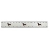 'Dachshund' 30cm (12 Inch) White Plastic Ruler (RL00039630)