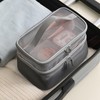 Gripebao Double Layer Makeup Bag, Mesh Cosmetic Bag with Handle,