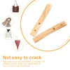 DEANKEJI Wooden Coat Hooks, Pack of 2 Wall Hooks, Wall
