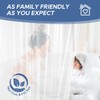 downluxe Clear Shower Curtain Liner with Hooks, Plastic Shower Liner,