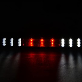 PIT66 LED 3rd Brake Light, Compatible with 99-06 Chevy Silverado 1500/2500/3500/99-06 GMC Sierra 1500/2500/3500 Third Brake Stop Lamp Light Smoke Lens Black Housing