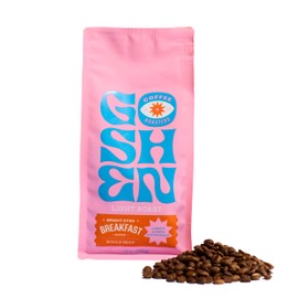 Goshen Coffee Roasters Whole Bean Bright Eyed Breakfast Blend | Light Roast, Brewed or Espresso | Award-Winning - Natural and Washed | Vibrant, Almond, Brown Sugar Flavors | 12 Oz Bag