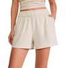 CRZ YOGA Comfy Ribbed Sweat Shorts for Women High Waisted