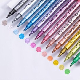 Artbox/Hosa Stationery Artfield Metallic Pen 12 Colors / 아트박스호사문구 아트필드 메탈릭펜 12색