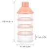 Accmor Formula Dispenser On The Go, 4 Compartments Stackable Formula