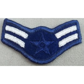 US Air Force Vintage Small Sleeve Rank Insignia Airman 1st Class 3" ME New Pair