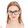 SUNAMOY Large Round Acetate Material Reading Glasses for Womens Large