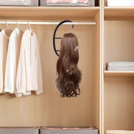 Wig Stand - Wig Holder Stand | Hook Type Detachable Foldable Fake Hair Rack for Styling Practice Hat Barber Shop Fashion Shows