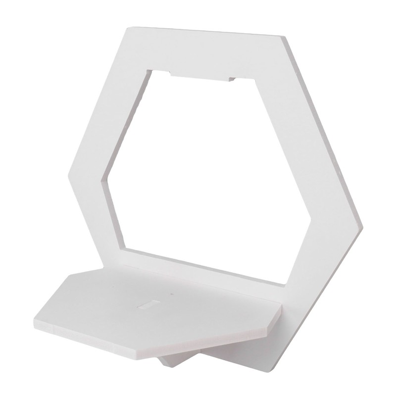 3Pcs Hex Floating Shelf PVC Modern Simple Fine Appearance Floating