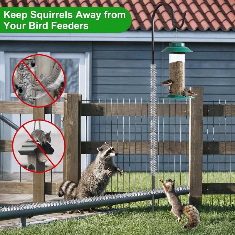 60 Pack Stainless Steel Squirrel Spikes for Bird Feeder, 60