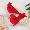 10Pcs Red Foam Handmade Artificial Simulated Bird Yard Lawn Garden