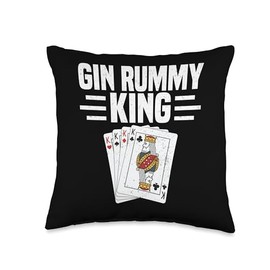 Gin Rummy Game Set Cards Gin Rummy Lover Gin Rummy Throw Pillow
