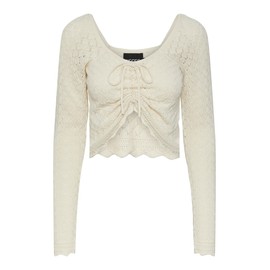 Name It Pcjudy Ls Women's Cropped Knit, Birch