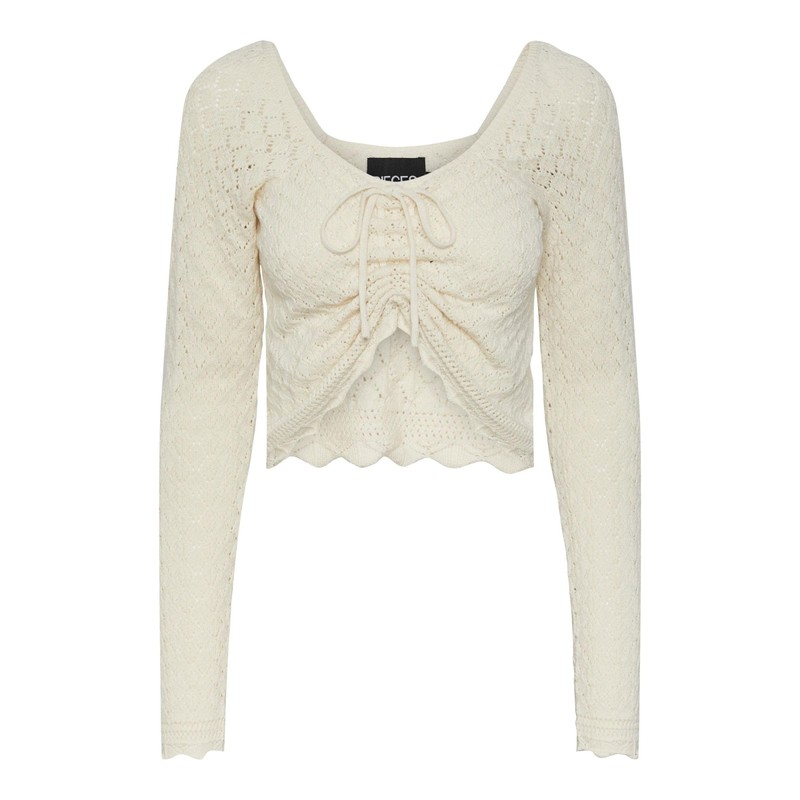 Name It Pcjudy Ls Women's Cropped Knit, Birch