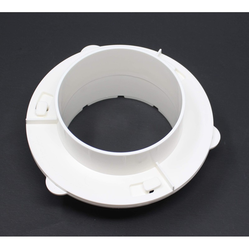 Conector de grifo para secadora de color blanco a pared