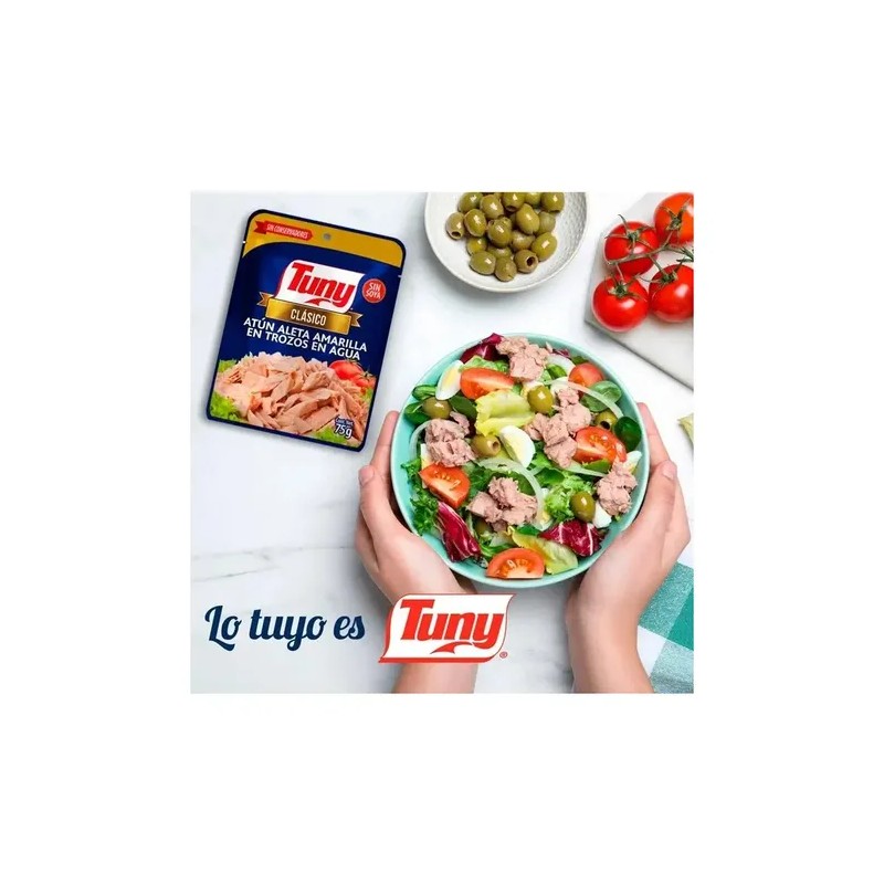 Atun En Trozos En Agua Tuny Clasico Paquete Con 8