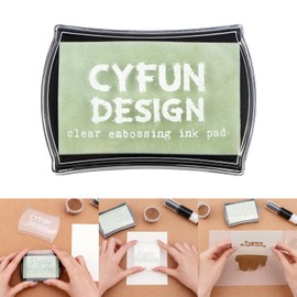 Briartw Clear Embossing Ink Pad for Stamping - Slow Drying, Crisp Watermark Effect - Compatible with Embossing Powders & Heat Tools - 2.75x3.93 Inches (7x10cm)