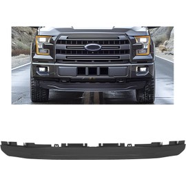 KUAFU Front Bumper Valance Compatible with 2015 2016 2017 Ford F150 F-150 Replacement for FO1095267C, FO1095267, FL3Z17626AA Air Dam Deflector Lower Valance Black
