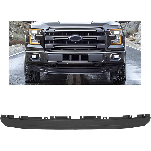 KUAFU Front Bumper Valance Compatible with 2015 2016 2017 Ford