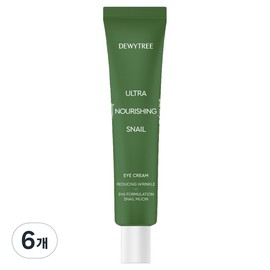 Dewytree Ultra Nourishing Snail Eye Cream, 6 pieces, 40ml / 듀이트리 울트라 너리싱 스네일 아이크림, 6개, 40ml
