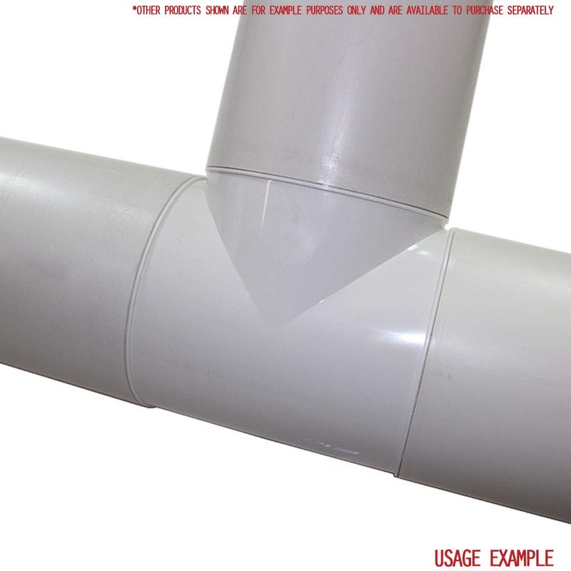 Kair Round Equal T-Piece 125mm - 5 inch Plastic Ducting