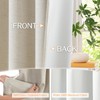Dreaming Casa 100% Blackout Curtains Premium Thermal Insulated Linen Window