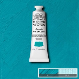 Winsor & Newton 8840355 Artists' Oil Paint, Cobalt Turquoise Light, 37ml Tube