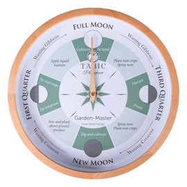Tabic Planeteco Garden Master - Moon Gardening Clock - Lunar Harmony Guide with Moon Clocks - Essential Gardening Tool for Biodynamic & Organic Gardening - Transform Your Garden - Natural Stain