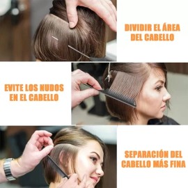 11 Piezas Cepillo De Peluquera Peine De Masaje Set                                                                                                    