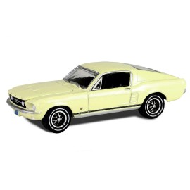 DCD 1967 Ford Mustang GT Fastback "High Country Special" Aspen Gold "Hobby Exclusive" Series 1/64 Diecast Model Car by Greenligh