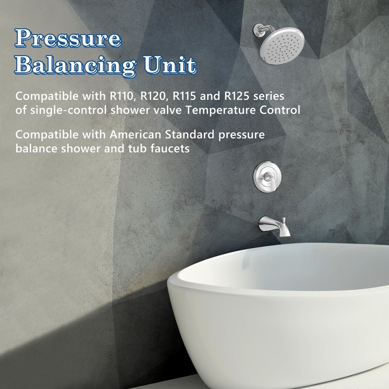 Dreyoo 2 Pack Pressure Balancing Unit for Single Control Bath