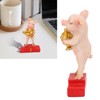 Pig Statue Cute Funny Tabletop Art Resin Pig Figurine Decoration