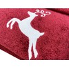 Tex Family Hand Towel Set Deer Border Pure Cotton Made