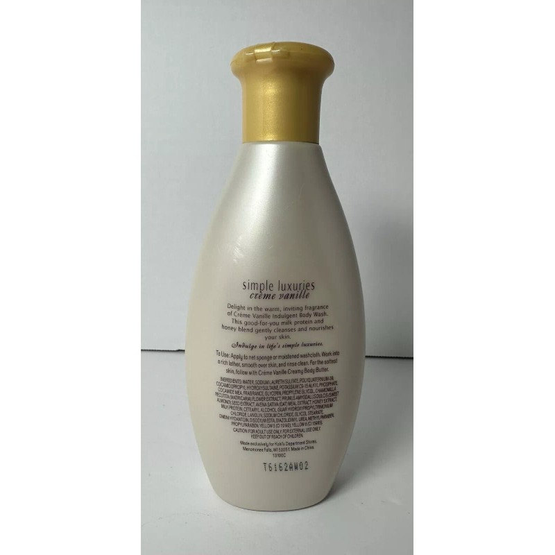 BodySource Simple Luxuries Creme Vanilla 8 oz Indulgent Body Wash