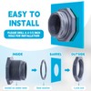 Maasechs 1 Pcs 4 Inch PVC Bulkhead Fitting Water Tank