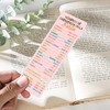 Celavoy Spanish Bible Emergency Numbers Bookmark - Paper Bookmarks Bulk