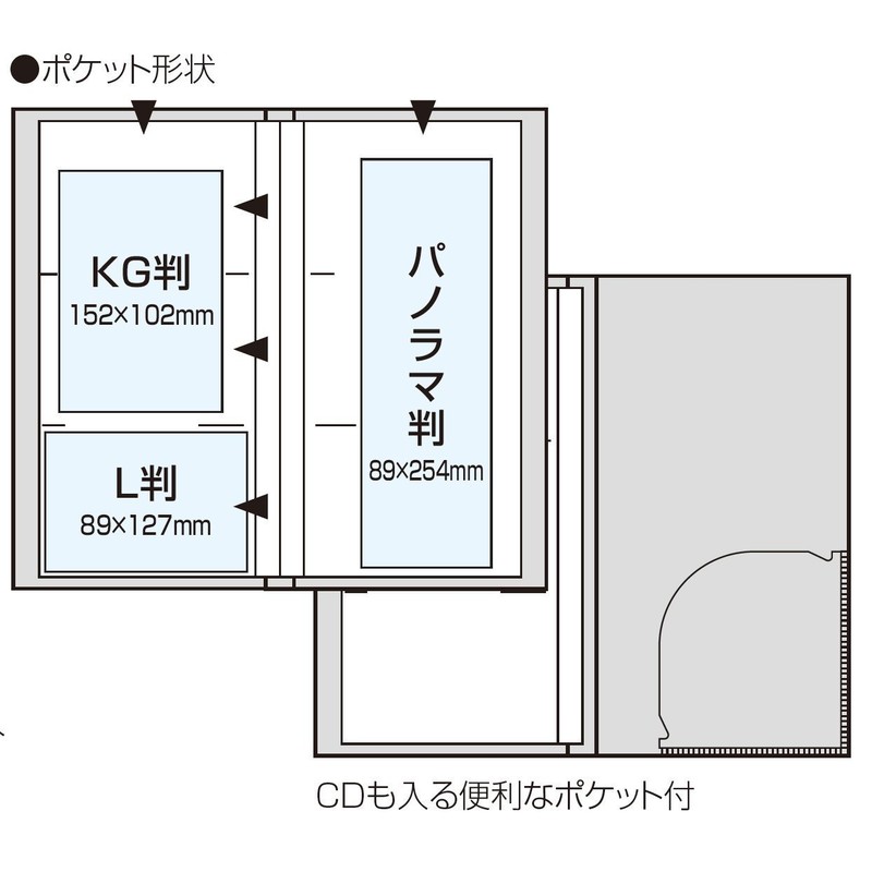 nakabayasi Pocket Album Large Format 3 Tier Snoopy , two