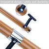 Dakzhou 6.5Ft Wooden Handrail Resin Non-Slip Stair Handrail Wall Mounted
