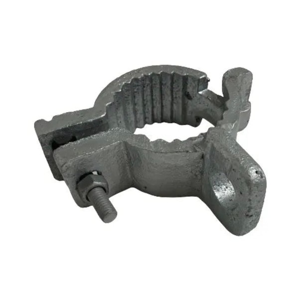 Industrial Galvanized Latch Catch, 2-3/8", Secures Gates, Durable Steel, Round